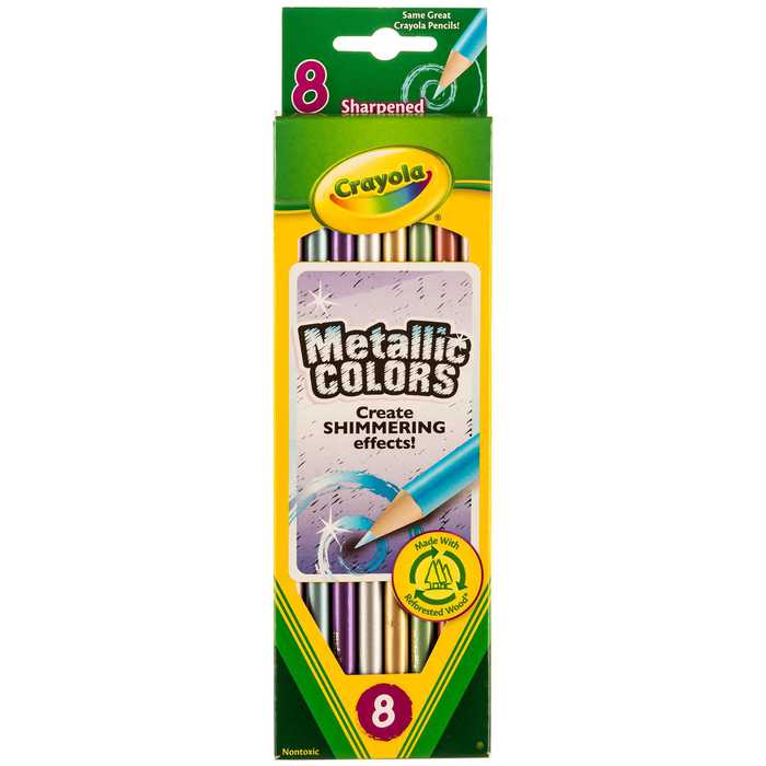 Crayola Metallic Colored Pencils 8 Piece Set Hobby Lobby 1197771